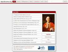Tablet Screenshot of davidhume.org